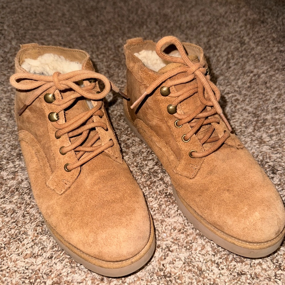 Lace up UGG boots